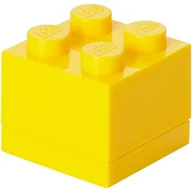 Pojemniki na zabawki - POLTOP LEGO. 40111732 Minipudełko mały klocek, żółty - miniaturka - grafika 1