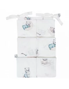Bonjour Cherie Organizer do łóżeczka 65/40 Misie - Organizery na łóżeczko - miniaturka - grafika 1