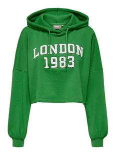 ONLY Bluza 15311683 Zielony Regular Fit - Bluzy damskie - miniaturka - grafika 1