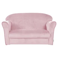 Fotele i pufy dla dzieci - Jasnoróżowa aksamitna sofa dla dzieci 78 cm Lil Sofa – Roba - miniaturka - grafika 1