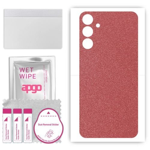 folia naklejka skórka strukturalna na TYŁ do Samsung Galaxy M55 5G - Różowy Pastel Matowy - apgo SKINS