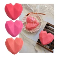 Mydła - Mydło glicerynowe SERCE geo 35g święta PREZENT upominek Dzień Mamy Babci Kobiet - miniaturka - grafika 1