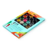 Farby i media malarskie - Stnux Farby akwarelowe intensywne 28 kolorów - miniaturka - grafika 1