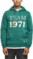 Bluzy męskie - STARTER BLACK LABEL Męska bluza z kapturem Starter Team 1971 Hoody darkfreshgreen L, ciemnozielony, L - miniaturka - grafika 1