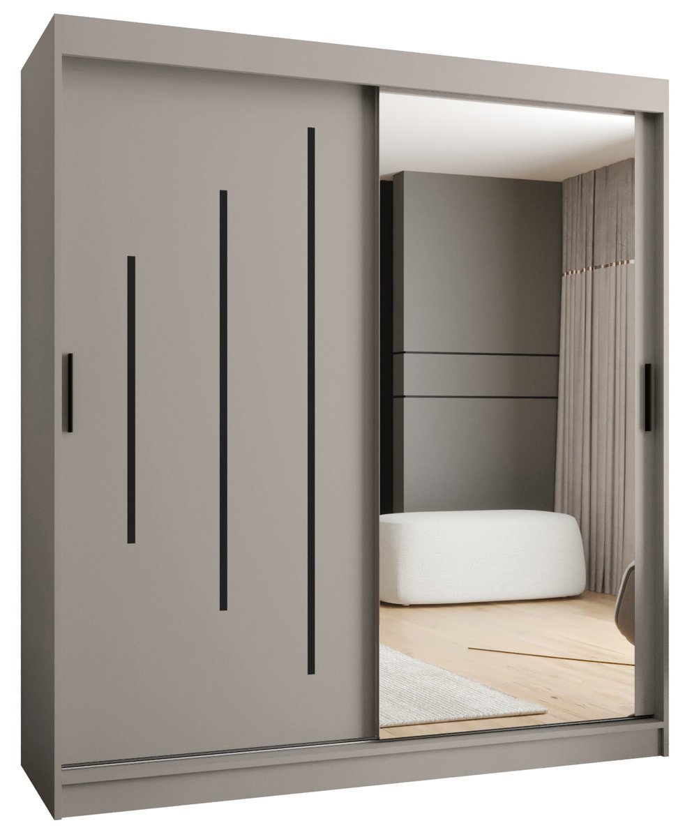 Szafa przesuwna RUBINO Y2 180 gł. 62 kaszmir