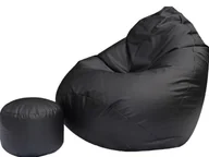 Pufy i podnóżki - Pufa sako XXXXL worek + gratis czarna - miniaturka - grafika 1