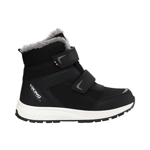 Viking Equip Warm WP 2V śniegowce, czarna/szara, 10 UK dziecko, Czarny szary, 10 UK Child