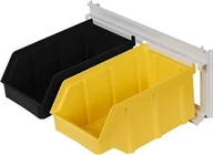 Pojemniki przemysłowe - qBox Wieszak do zawieszania pojemników warsztatowych, wym. wieszaka 455 x 182 mm - 2 pojemniki Pojemniki bez pojemników - miniaturka - grafika 1