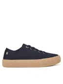 Espadryle damskie - Tommy Hilfiger Espadryle Vulc Espadrille Sneaker FW0FW08404 Granatowy - miniaturka - grafika 1