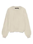 Swetry damskie - Vero Moda Sweter w kolorze beżowym - miniaturka - grafika 1