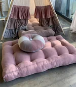 Kołdry i poduszki dla dzieci - Ręcznie pikowany materac do zabawy Rose - miniaturka - grafika 1