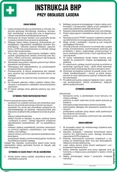Instrukcje stanowiskowe BHP - DD013 INSTRUKCJA BHP PRZY OBSŁUDZE LASERA, HN - PŁYTA ELASTYCZNA 0,4MM; (245X350MM) - miniaturka - grafika 1