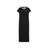 Sukienki - Damska Sukienka PUMA T7 DRESS 63214001 – Czarny - miniaturka - grafika 1