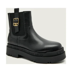 Liu Jo Skórzane sztyblety LOVE 63 - Sztyblety damskie Liu Jo Skórzane sztyblety LOVE 63 - Sztyblety damskie - miniaturka - grafika 1