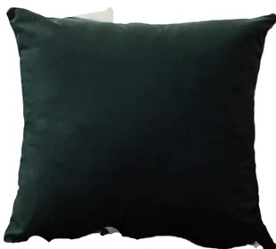 Aksamitna Poszewka Na Poduszkę 40X40 Ciemna Zieleń Miulee Dekoracyjna - Poszewki na poduszki - miniaturka - grafika 1