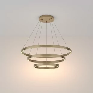 Wisząca lampa pierścienie Rim MOD058PL-L100BS3K Maytoni LED 115W 3000W mosiądz - Lampy sufitowe - miniaturka - grafika 1