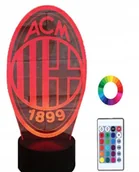 Lampy stojące - Lampka Nocna Prezent Ac Milan 3D Led Imię Grawer - miniaturka - grafika 1