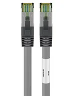 Patchcordy - Kabel Lan Patchcord Cat 8.1 S/ftp szary 2m - miniaturka - grafika 1