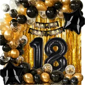 Dekoracje sali - Zestaw Dekoracyjny złoto czerń 18 - miniaturka - grafika 1