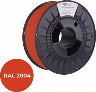 Filament do drukarki 3D C-TECH PREMIUM LINE, PETG, RAL2004, 1,75mm, 1kg, Pure orange - Filamenty i akcesoria do drukarek 3D - miniaturka - grafika 1