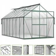 Szklarnie ogrodowe - Szklarnia z Poliwęglanu Ogrodowa 3x4 Slide-In 429x244cm Zielona UV +Gratis - miniaturka - grafika 1