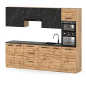 Meble kuchenne - Zestaw mebli kuchennych marra 2.6m kuchnia nowoczesna san sebastian wotan - miniaturka - grafika 1