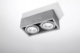Sollux Lighting Plafon QUATRO 2 beton - Lampy sufitowe - miniaturka - grafika 1