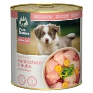 Mokra karma dla psów - Pure Nature Junior Królik i Kurczak 6 x 800 g - miniaturka - grafika 1