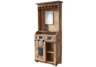 Szafki do salonu - Barek / Winiarka Railway #141 Drewniana Mango Loft Woskowane 75X35X170 Cm (1) B 6436 - miniaturka - grafika 1