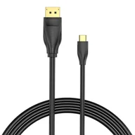 Kable - Kabel USB-C do DisplayPort 8K HD 1.5m Vention CGYBG (Czarny) - miniaturka - grafika 1