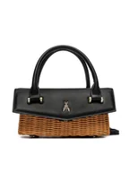 Torebki damskie - Patrizia Pepe Torebka 2B0111/V017-FB53 Czarny - miniaturka - grafika 1