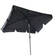 Parasole ogrodowe - Parasol Ogrodowy Prostokątny Regulowany Składany Denver Ciemny Szary - miniaturka - grafika 1