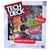 Figurki dla dzieci - Tech Deck zestaw Sk8Shop 6 deskorolek Bonus Pack Finesse + akcesoria - miniaturka - grafika 1