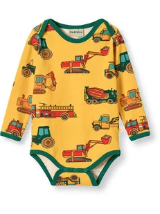 Småfolk Body w kolorze żółto-zielonym - Body dla niemowląt - miniaturka - grafika 1