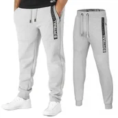 Odzież taktyczna i umundurowanie - Spodnie dresowe Pit Bull New Brushed Fleece Group New Hilltop '24 - Szary Melanż XXL - miniaturka - grafika 1