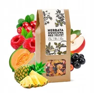 Herbata - Herbata owocowa RED VELVET prezentowa maliny żurawina ananas na prezent 100 - miniaturka - grafika 1