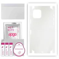 Szkła hartowane na telefon - Folia naklejka skórka strukturalna na TYŁ+BOKI do Apple iPhone 11 Pro -  Matowa Przezroczysta Winylowa - apgo SKINS - miniaturka - grafika 1