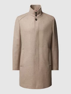 Płaszcze męskie - Krótki płaszcz z krytą listwą guzikową model ‘Show’ - grafika 1