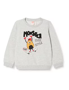 Bluzy i sweterki niemowlęce - Koton Monster Printed Sweatshirt Crew Neck Bluza z kapturem, Grau (023), 12-18 mesi - grafika 1