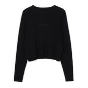 Swetry damskie - Cropp - Czarny sweter oversize - Czarny - miniaturka - grafika 1