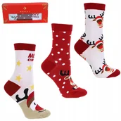 Skarpetki damskie - Skarpety ŚWIĄTECZNE Damskie 3 Pary 35/38 PREZENT - miniaturka - grafika 1