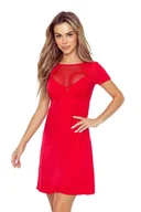 Bielizna nocna - Anika Koszulka Nocna czerwony 3XL - miniaturka - grafika 1