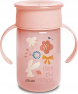 Kubki dla dzieci - 401196-KUBEK TRENINGOWY 360* 340ML/+12M/RÓŻOWY/FOREST - miniaturka - grafika 1