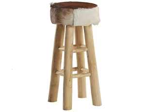 Beliani Hoker brazowy - stolek - hoker barowy - WALTON - Taborety i hokery - miniaturka - grafika 1