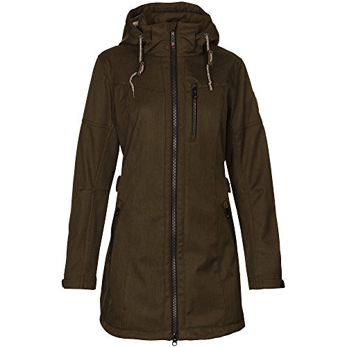 G.I.G.A. DX Matava Casual Soft Shell parka damska z odpinanym kapturem zielony ciemnooliwkowy 36