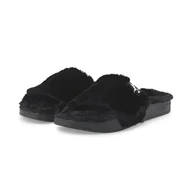 Klapki i japonki damskie - Klapki damskie Puma LEADCAT 2.0 YLM FLUFF czarne 38580301-39 - miniaturka - grafika 1