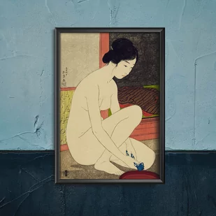 Plakat w stylu retro Kobieta w wannie - Plakaty - miniaturka - grafika 1