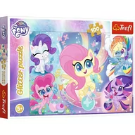 Puzzle - Trefl Puzzle 100 elementów Glitter Błyszczące kucyki Pony - miniaturka - grafika 1