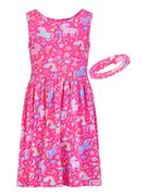Sukienki - happy girls by Eisend Sukienka w kolorze różowym - miniaturka - grafika 1
