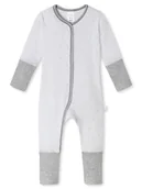 Pajacyki dla niemowląt - Schiesser Rampers w kolorze biało-szarym - miniaturka - grafika 1